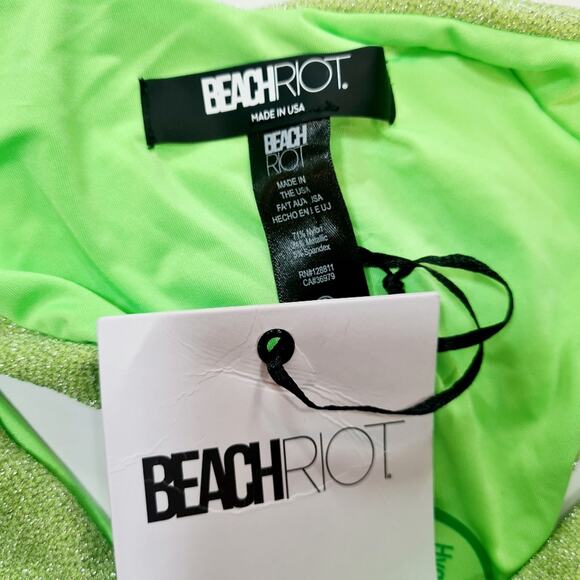 BEACH RIOT X Revolve Vanessa Bikini Bottom in Lemonade Shine - Picture 4 of 7